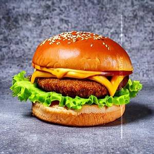 Peri peri paneer cheese burger