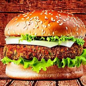 Vegie overloded burger