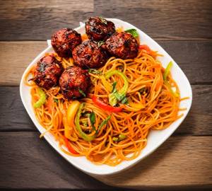 Veg Manchurian Noodles