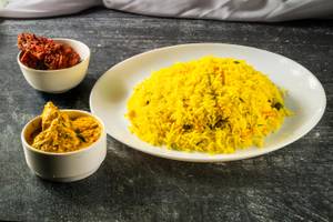 Pulav With Shahi Chicken And Chicken Kabab Combo