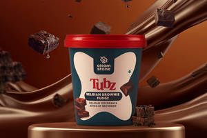 Belgian Brownie Fudge Tub 600 Ml