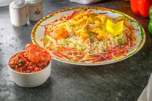 Egg Fried Rice With Egg Chilly Combo