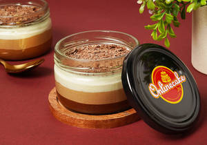 Trio Chocolate Mousse Jar Cake [1 Jar]
