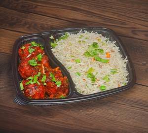 200G Fried Rice + 5Pc Manchurian Chilli Combo