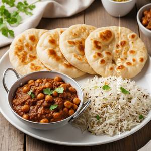 Chole Masala With Jeera Rice