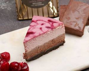 Raspchoco Cherry Cheese Cake Slice