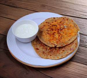 2 Paneer Paratha with Curd