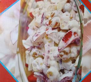 Fruit cream fruit chat dry fruits ke sath full 