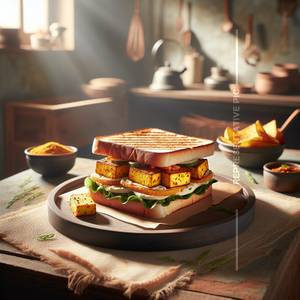 Paneer takatak sandwich                                            