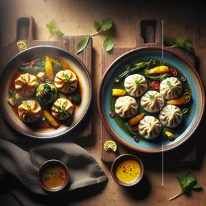 Paneer Momos                                           