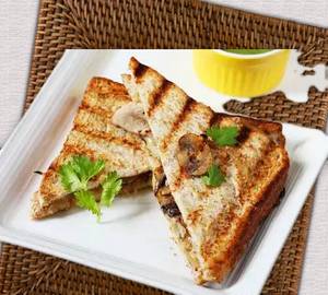Bbq mushroom sandwich