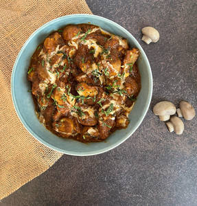 Baby Corn Mushroom Masala