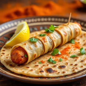 Chicken Seekh Naanwich