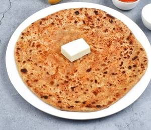 Onion paratha with amul butter