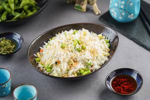 Truffle Edamame Garlic Fried Rice