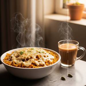Cheese Maggie With Normal Chai                  