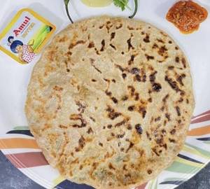 Aloo paratha with amul butter