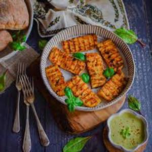 Paneer strips with lays first impressions starters