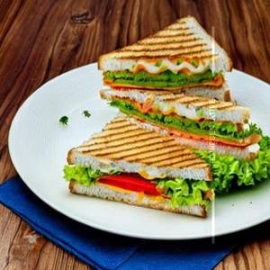 Veg club sandwich