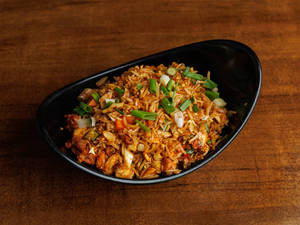 Schezwan fried chiken rice