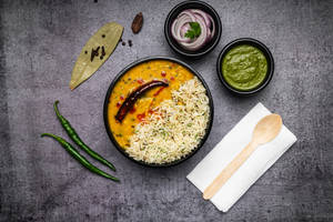 Jain Spl Dal Tadka Rice Bowl