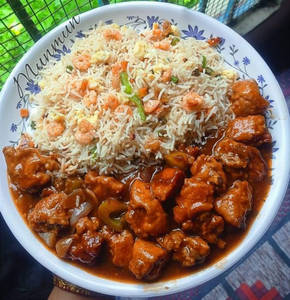 Mix Fried Rice + Chilli Chicken (3pcs)
