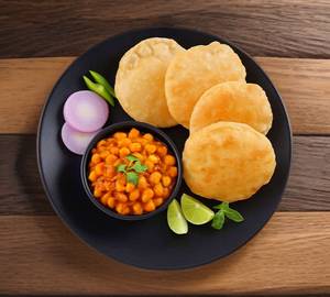 Chole Poori [ 4 Poori ] Thali