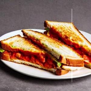 Tomato In Cheese Grill Sandwich