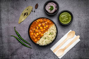 Jain Spl Chole Rice Bowl