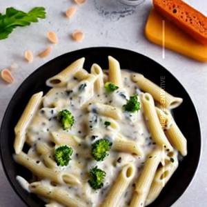 Penne bechamel low fat white sauce pasta