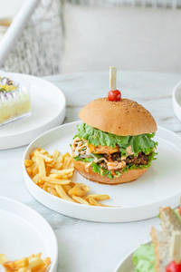 Grill Veggie Cheesy Burger