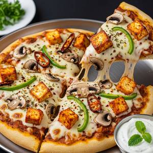 9'' Mushroom Capsicum Pizza