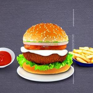 Fried Chicken Burger                           