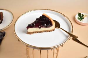 Blueberry Baked Cheesecake Slice