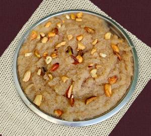 Desi Ghee Suji Halwa with Dry Fruit