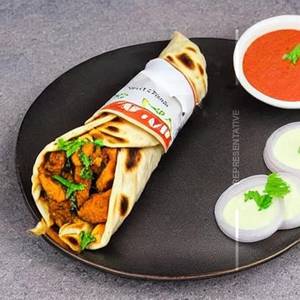 Chicken afghani kathi roll