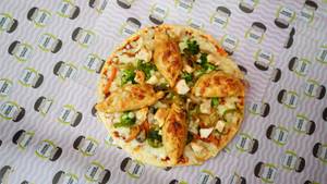 Chicken Loaded Momo Pizza