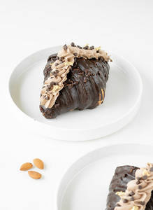 Chocolate Rocher Glazed Croissant