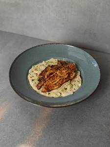 Grilled Chicken Carbonara Pasta