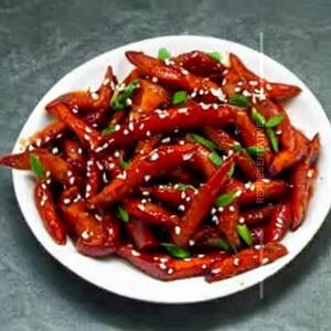 Honey chilli potato