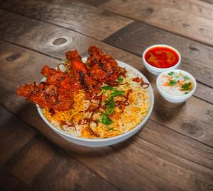 Chicken Wings Biryani (Semi Gravy) Serves1-2
