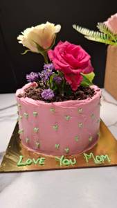Flower Pot Theme Cake (500 Gms)