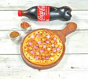 Onion Paneer Pizza (Medium10inch) Cold Drink Combo