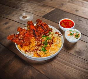 Chicken  Wings Biryani Bowl Semi Gravy (No food Colors)