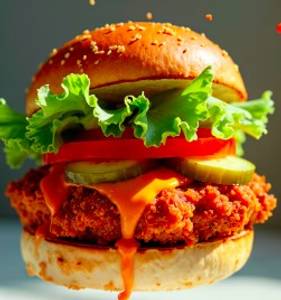 Spicy Veg Burger