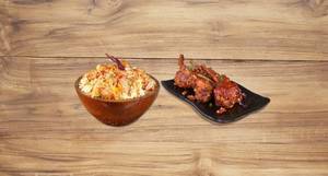 Chicken Chilli Garlic Rice + Bbq Lollipops (4 Pc)