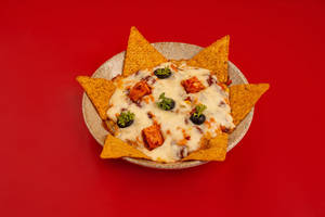Baked Chicken & Cheese Nachos