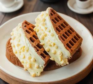 White choco waffle