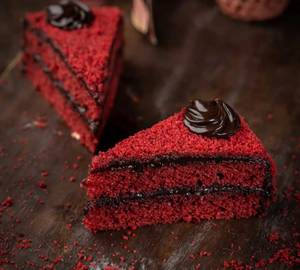Eggless Red Velvet Truffle Pastry