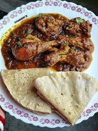 [4 pieces] roti with chiken kasa